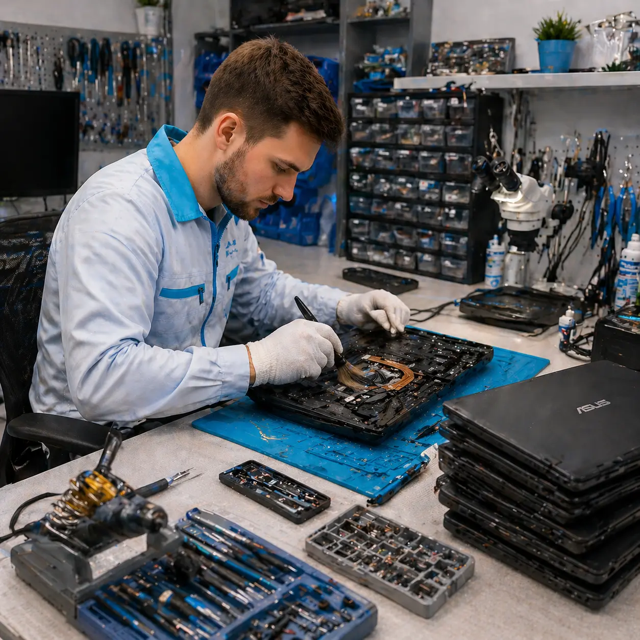чистка ноутбука Asus в Шатуре