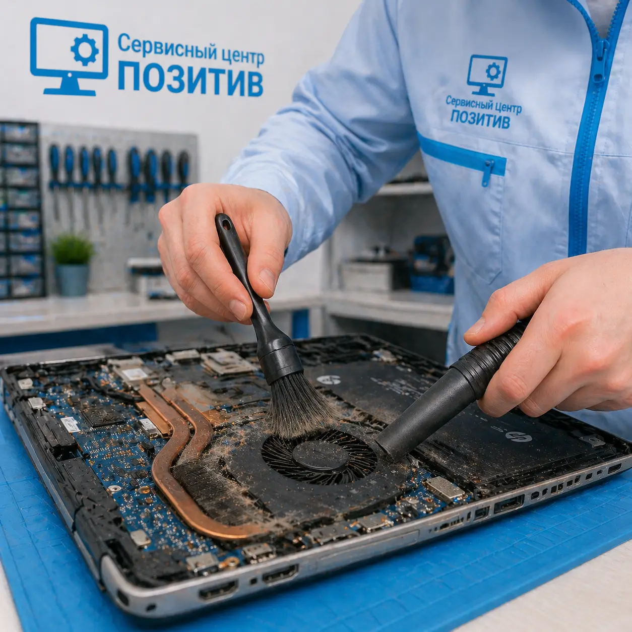 чистка ноутбука HP в Шатуре
