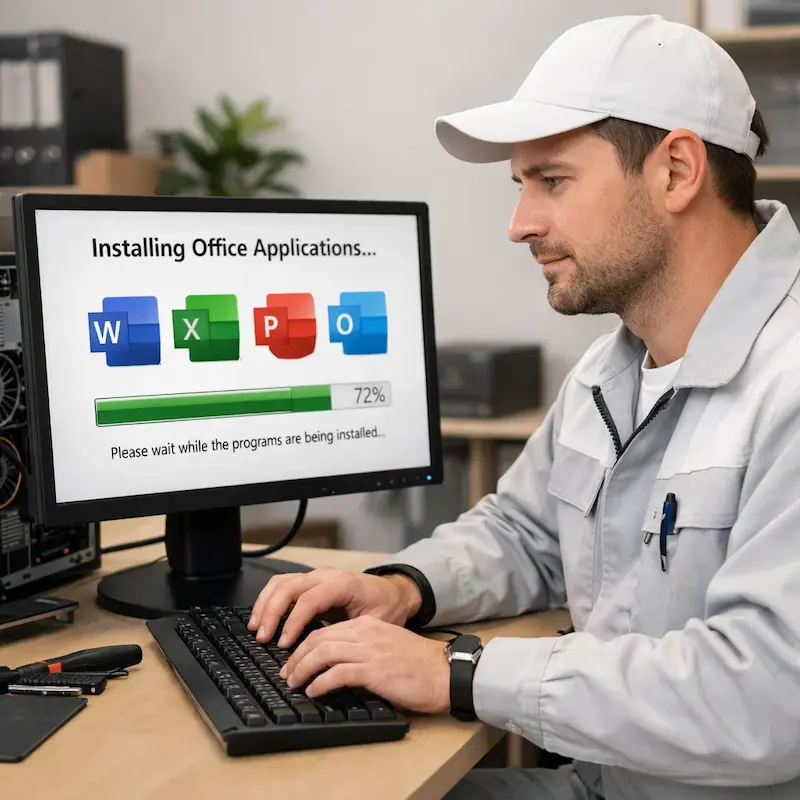 установка офисных программ на компьютер в Шатуре