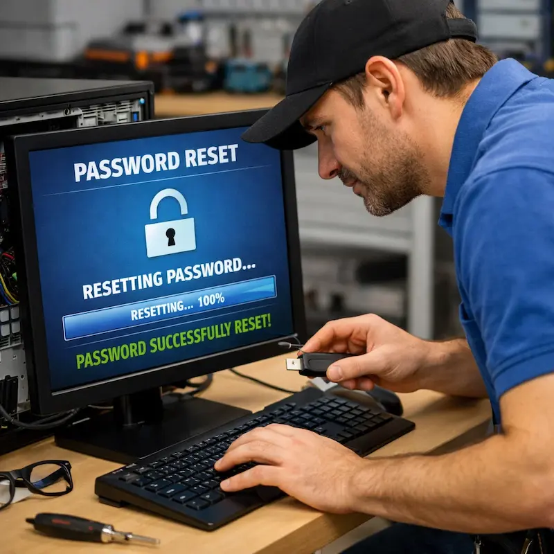 Сброс пароля от компьютера в Шатуре