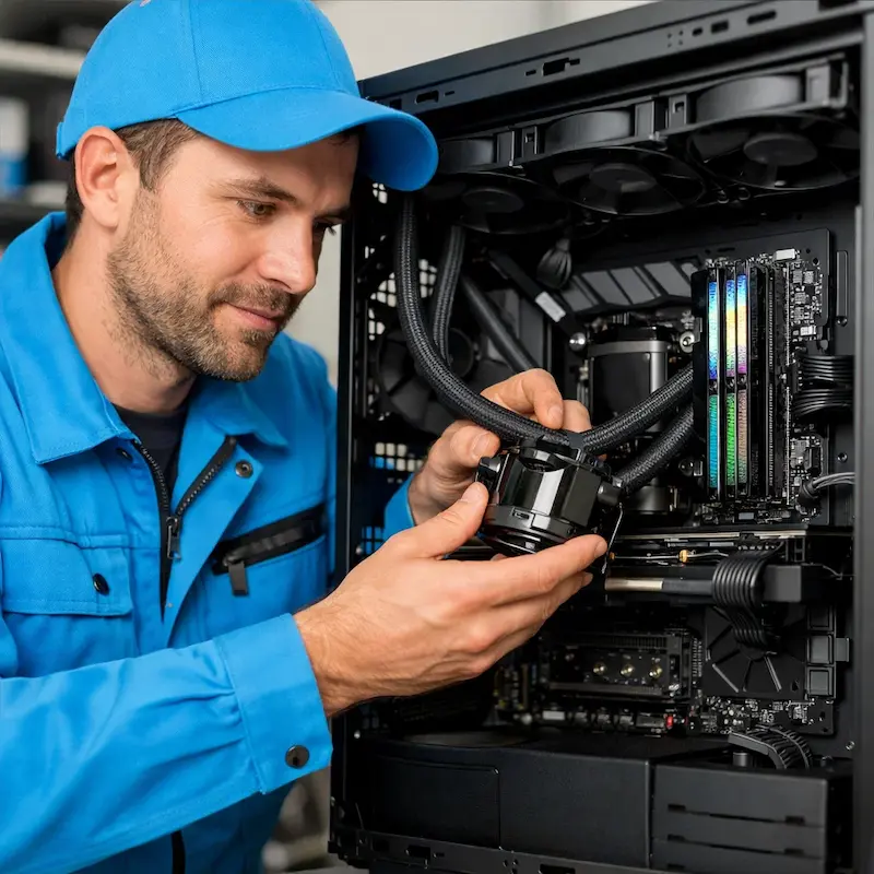 Установка СЖО на ПК в Шатуре