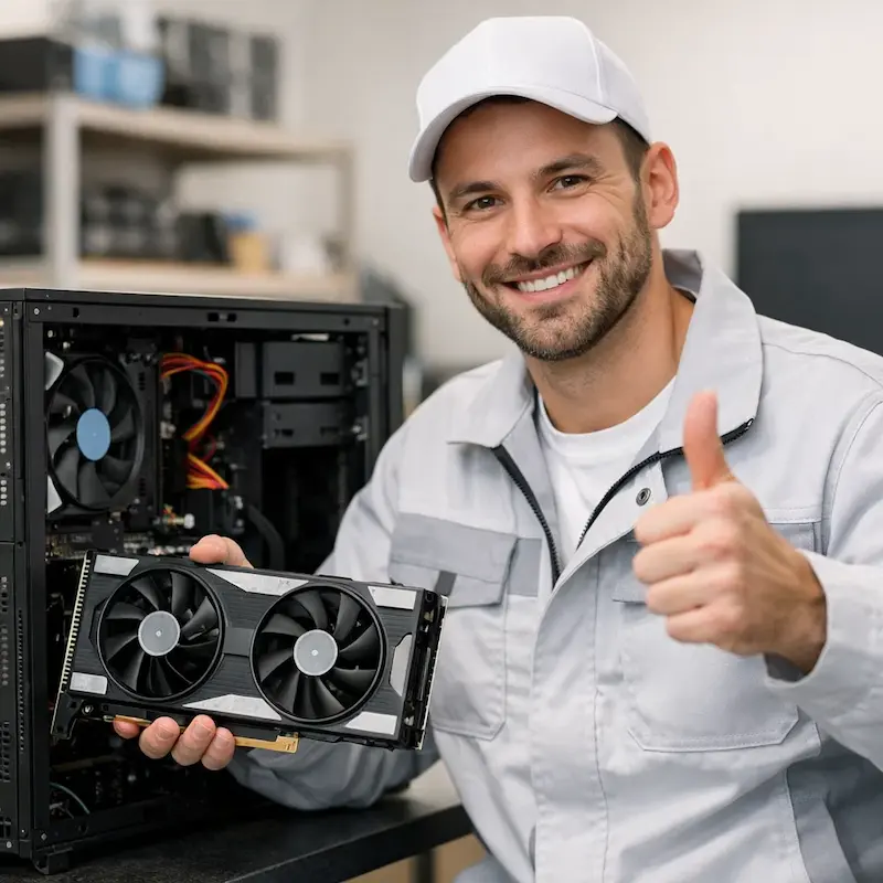 установка видеокарты на ПК в Шатуре