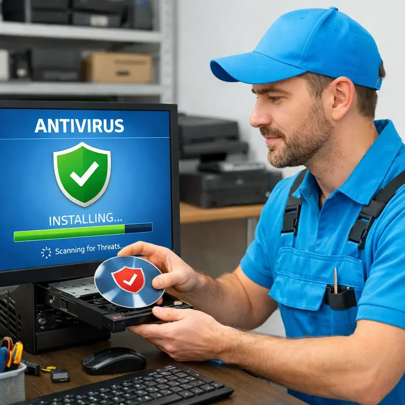 Установка антивируса в Шатуре на дому